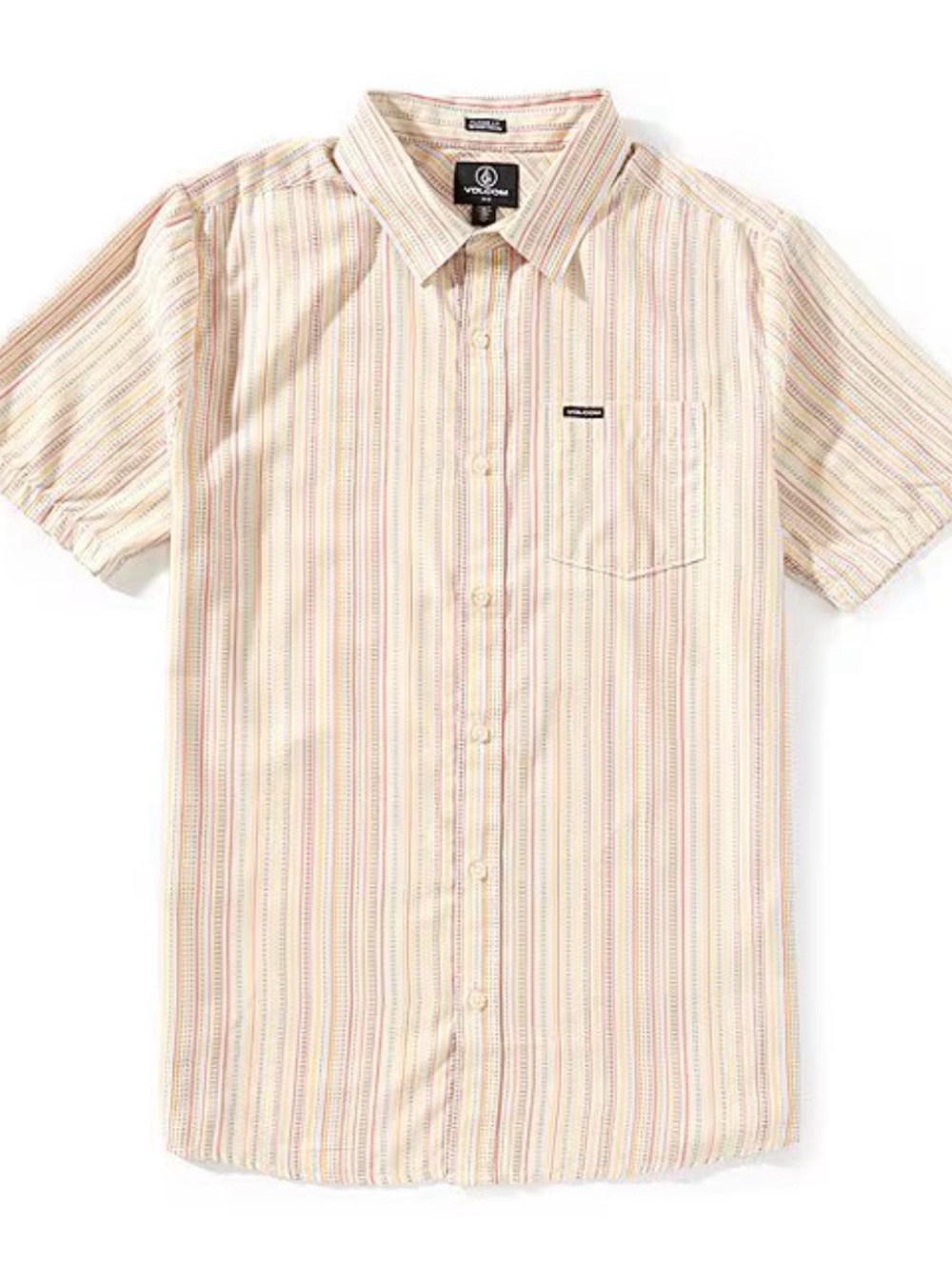 VOLCOM JAHSTRIPE Men's Woven Shirt - DWH - Small - NWT